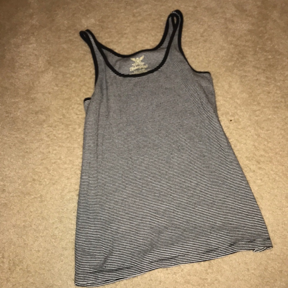 Black and White Striped Tank